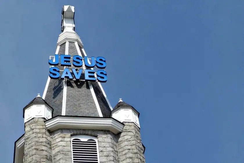 What Sits Under the Famous "Jesus Saves" Sign on Auburn Ave. in Atlanta
